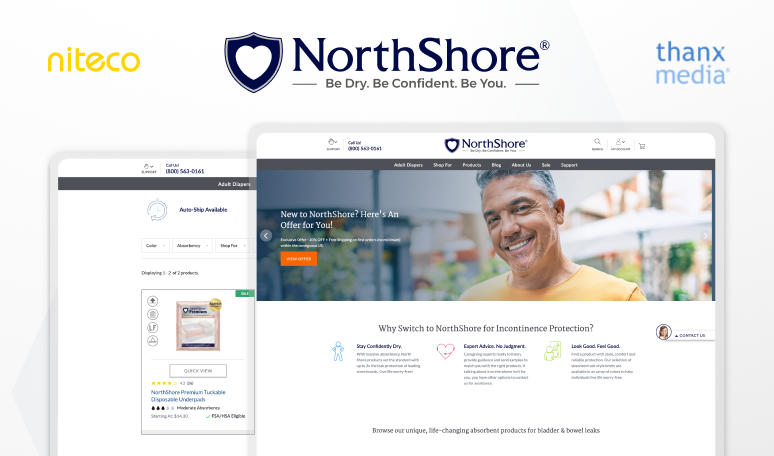 How Niteco/Thanx Media Optimized North Shore Care Supply’s Optimizely Project