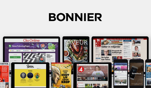 Digital media platforms and magazines under Bonnier's publishing portfolio