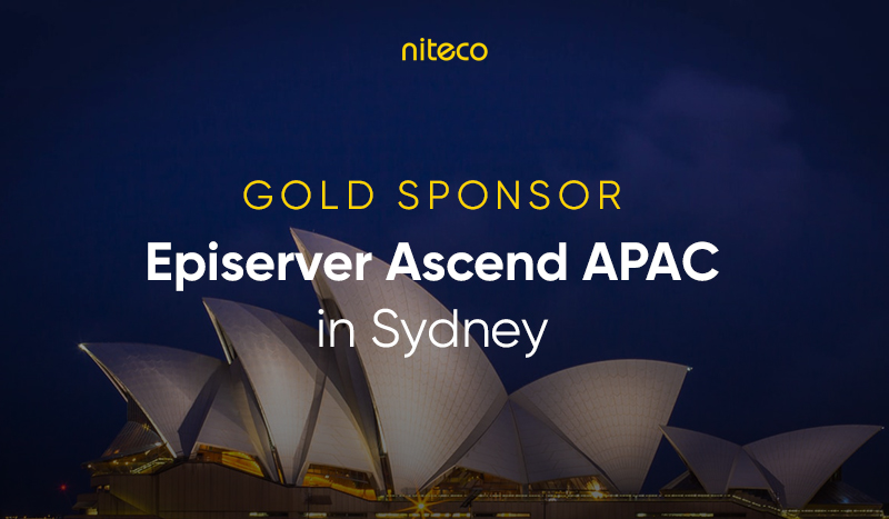 Niteco gold sponsor Optimizely Ascend APAC event at Sydney Opera House at night