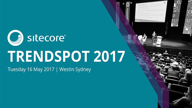 Sitecore Trendspot 2017 conference at Westin Sydney on 16 May 2017